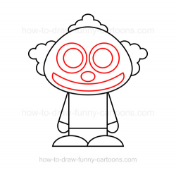 How to draw a clown