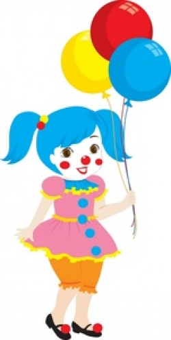 Girl Clown Clipart - Clip Art Library