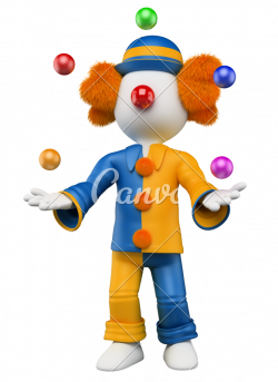 3D Clown Juggler - Photos by Canva