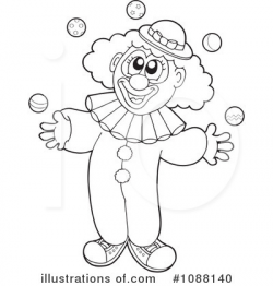 Clown Clipart #1088140 - Illustration by visekart