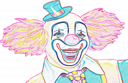 Colorful Clown Sketch Icons PNG - Free PNG and Icons Downloads