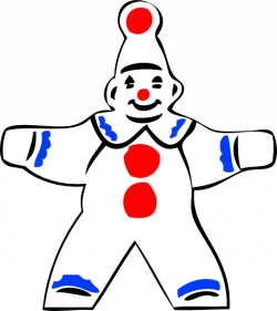 Simple Clown Figure Clip Art at Clker.com - vector clip art online ...