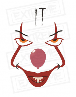 Pennywise SVG, IT Pennywise The Clown, Cricut Cut File, Silhouette,  Printable, Scrapbooking, T-shirt Design, Clown Clipart