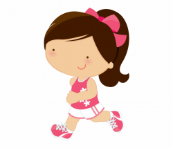 Running Cartoon Running Club Girl Running Cute Clipart ...