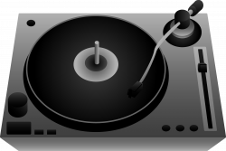 DJ Turntable Design - Free Clip Art
