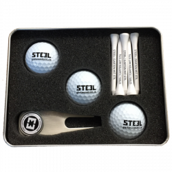 Three Ball Gift Set with Personalised Golf Balls