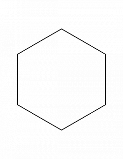 7 inch hexagon pattern. Use the printable outline for crafts ...