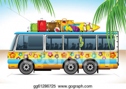 Vector Stock - Trip on bus. Clipart Illustration gg61286725 ...