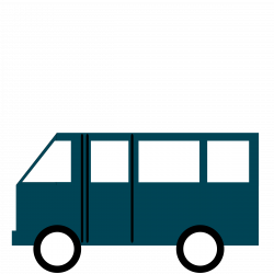 Clipart - Van- Minibus- Coach- Minivan with space to write.