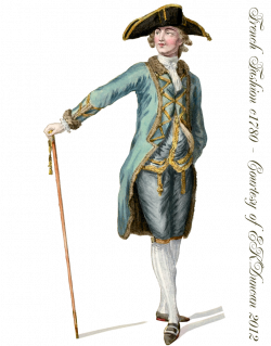 Late 18th Century French Fashions for Men - PNGs in various color ...