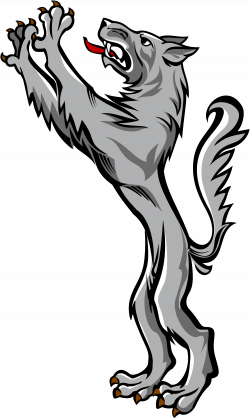 White Wolf clipart cunning - Pencil and in color white wolf clipart ...
