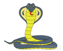 Cobra Clipart Clipart- cobra-snake-yellow-0914 - Classroom Clipart