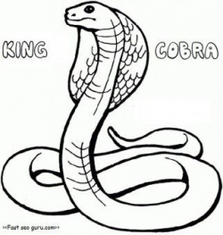 Free printable king cobra coloring pages for kids.print out ...