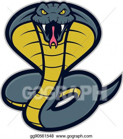 Clip Art Vector - Cobra snake mascot. Stock EPS gg90561548 ...
