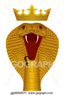 Stock Illustration - King cobra gold. Clipart Illustrations ...