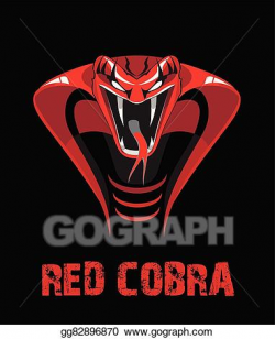 Vector Stock - Red cobra. eps. Stock Clip Art gg82896870 ...