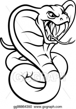Vector Stock - Cobra snake viper mascot. Clipart ...