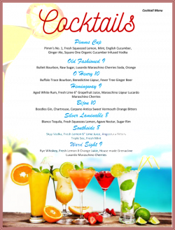 free cocktail menu template download - Acur.lunamedia.co