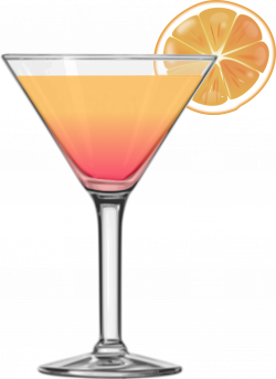 Clipart - Tequila sunrise cocktail 2