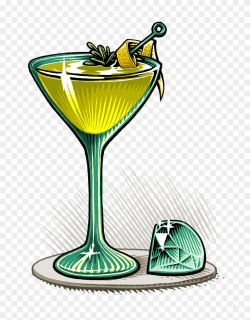 Batched Martini Cocktail Moment - Classic Cocktail Clipart ...