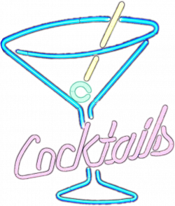 Neon Cocktails Sign transparent PNG - StickPNG