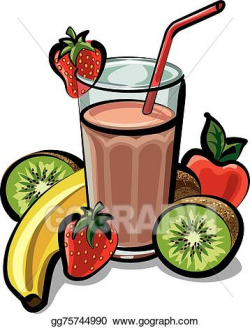 Clip Art Vector - Fruit cocktail. Stock EPS gg75744990 - GoGraph