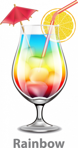 Cocktail Orange juice Mai Tai Pixel Rainbow - Rainbow lemon juice ...