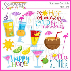 cocktail clipart summer cocktail clipart by ...