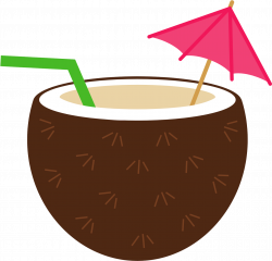 HD Coconut Clipart - Coconut Cocktail Clip Art , Free ...