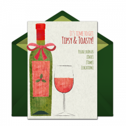 Free Tipsy & Toasty Invitations | Pinterest | Christmas cocktail ...
