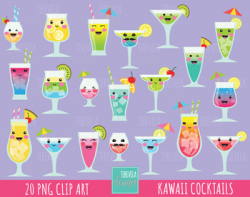 COCKTAILS CLIPART, SUMMER CLIPART, DRINKS, POOL, BEACH, DRINKS