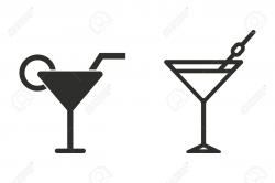 Cocktail – vector icon. » Clipart Station