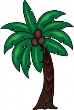 Palm Tree Clipart Image - Tropical Coconut Palm Tree Icon - ClipArt ...