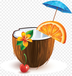 Coconut Cartoon clipart - Cocktail, Coconut, Cup ...
