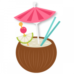 Coconut Drink SVG | My Miss Kate Cuttables | Coconut drinks ...