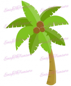 Coconut tree clipart, Palm tree clip art, Hawaiian luau decor, Tropical  decor, Summer clipart, Luau party decor, Commercial use