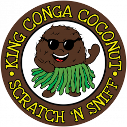 Pina Colada Whiffer Stickers Scratch & Sniff Stickers (King Conga ...