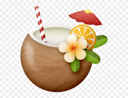 Coconut Clipart Hawaii - Hawaiian Coconut Clipart - Png ...