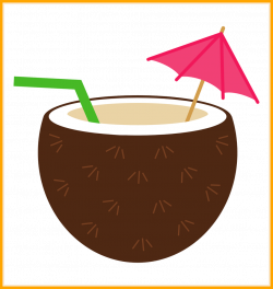Astonishing Coconut Clipart Luau Flower Cards Tropical Image For ...