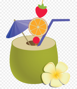 Water Background clipart - Fruit, Coconut, Yellow ...