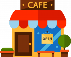 Cafe Restaurant - Cartoon color coffee house 3239*2599 transprent ...