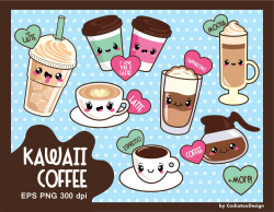 Coffee clipart, kawaii coffee clipart, cute coffee clipart ...