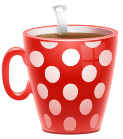 Red Dotted Coffee Cup PNG Clipart Picture | Kávička | Pinterest ...