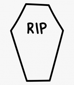 Coffin Clipart Rip - Simple Grave Stone Drawing ...