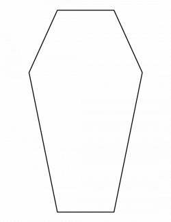 28+ Collection of Coffin Drawing Template | High quality, free ...