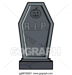 Vector Illustration - Isolated tombstone icon. EPS Clipart ...