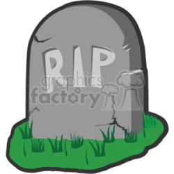 RIP tombstone clipart. Royalty-free clipart # 374412