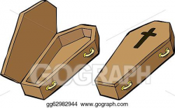 Vector Clipart - Coffin. Vector Illustration gg62982944 ...