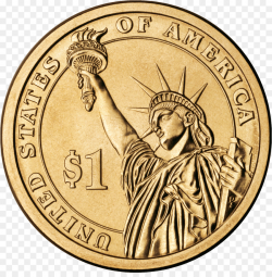 1 Dollar clipart - Coin, Medal, Gold, transparent clip art