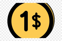 Coin Clipart 1 Dollar - 1 Dollar Clip Art, HD Png Download ...